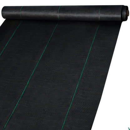 Weed Control Fabric 6ft x 300ft - Geo Textile Fabric Heavy Duty - Woven Ground Cover for Commercial Greenhouse, Yard, Garden Barrier Cloth Blocker Mat