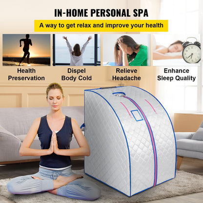 Portable Far Infrared Sauna Indoor Ir Ray Steamless Slimming Weight Loss Finnex