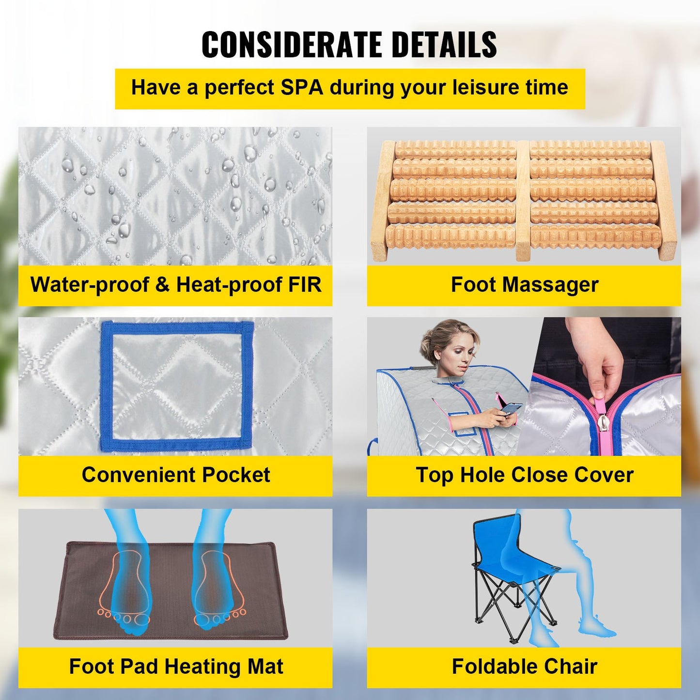 Portable Far Infrared Sauna Indoor Ir Ray Steamless Slimming Weight Loss Finnex