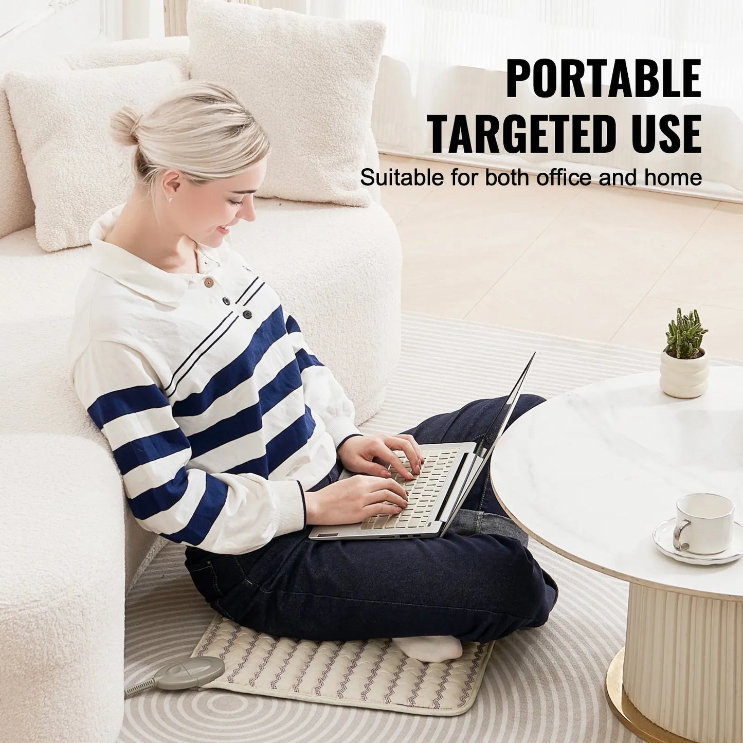 Fjärrinfraröd Värmedyna Ametiststenar Värmematta med Negativa Joner