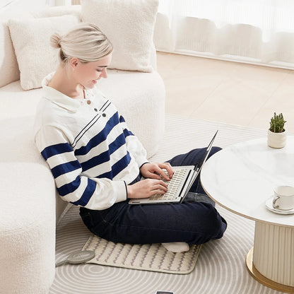 Fjärrinfraröd Värmedyna Ametiststenar Värmematta med Negativa Joner